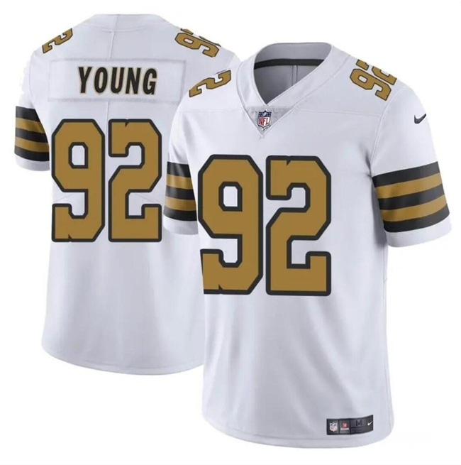 Youth New Orleans Saints #92 Chase Young White Color Rush Limited Stitched Football Jersey